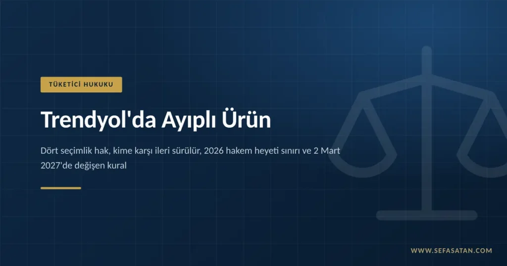 Trendyol ayıplı ürün karşısında tüketici haklarını konu alan rehberin kapak görseli